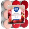 Aura Bispol Strawberry - vonné čajové sviečky 18ks Aura Bispol Strawberry - vonné čajové sviečky 18ks