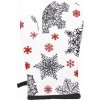 Forbyt Vianočná kuchynská chňapka Čierne a červené vločky 1167 1 ks 18x28 cm Forbyt Vianočná kuchynská chňapka Čierne a červené vločky 1167 1 ks 18x28 cm