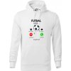 Futbal volá - Mikina pánska Cape s kapucňou - XL ( Biela ) Futbal volá - Mikina pánska Cape s kapucňou - XL ( Biela )
