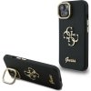 Guess PU Grained 4G Logo Stand Camera Frame zadný kryt pre iPhone 15 Black Guess PU Grained 4G Logo Stand Camera Frame zadný kryt pre iPhone 15 Black