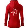Konektory - Mikina dámska trendy zipper s kapucňou - S ( Červená ) Konektory - Mikina dámska trendy zipper s kapucňou - S ( Červená )