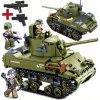 Stavebnica Tank Americký M5A1 Stuart US Army, 2 Figúrky + LEGO Zbrane Stavebnica Tank Americký M5A1 Stuart US Army, 2 Figúrky + LEGO Zbrane