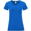 Fruit of the Loom Blue Iconic women's t-shirt in combed cotton Fruit of the Loom