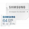 SAMSUNG EVO Plus 2024 MicroSDXC 64GB / CL10 UHS-I U1 / A1 / V10 + Adaptér MB-MC64SA/EU SAMSUNG EVO Plus 2024 MicroSDXC 64GB / CL10 UHS-I U1 / A1 / V10 + Adaptér MB-MC64SA/EU