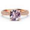 Zlatý dámsky prsteň DF 5907 z ružového zlata, spinel s diamantmi 47 Zlatý dámsky prsteň DF 5907 z ružového zlata, spinel s diamantmi 47