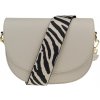NovaKabelka.sk Ramona Beige s prídavným popruhom II kožená talianska crossbody kabelka béžová NovaKabelka.sk Ramona Beige s prídavným popruhom II kožená talianska crossbody kabelka béžová