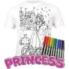 DIY Detské tričko na vyfarbovanie Princezná 5–6 rokov DIY Detské tričko na vyfarbovanie Princezná 5–6 rokov