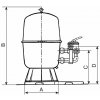 Filtračná nádoba – 600 mm, 14 m³/h Filtračná nádoba – 600 mm, 14 m³/h