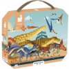 Janod Panoramatické puzzle v kufríku Dinosaury Dino 100 ks Janod Panoramatické puzzle v kufríku Dinosaury Dino 100 ks