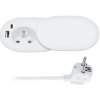 Solight 1z + USB A+C 20W PD vstavaná zásuvka s posuvným viečkom, 2m, matná biela Solight 1z + USB A+C 20W PD vstavaná zásuvka s posuvným viečkom, 2m, matná biela