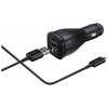 SAMSUNG Rýchlonabíjačka do auta EP-LN920BB + USB-C (Type C) DG950CBE čierna