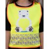 Korntex Wildlife detská reflexná vesta KX119K Ice Bear Yellow