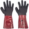 CERVA CHERRUG rukavice PVC nitril Farba: černá/červená, Veľkosť: 11