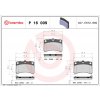 Sada brzdových platničiek, vždy 4 kusy v sade BREMBO P 16 009 (P16009) Sada brzdových platničiek, vždy 4 kusy v sade BREMBO P 16 009 (P16009)