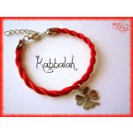 Ochranný náramok proti urieknutiu KABBALAH - štvorlístok,15+3cm