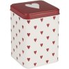 Ib Laursen Plechová dóza Hearts Tall Square Ib Laursen Plechová dóza Hearts Tall Square
