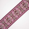 Takoy Vyšívaný popruh 5 cm orient ružový-NS-12600 Takoy Vyšívaný popruh 5 cm orient ružový-NS-12600