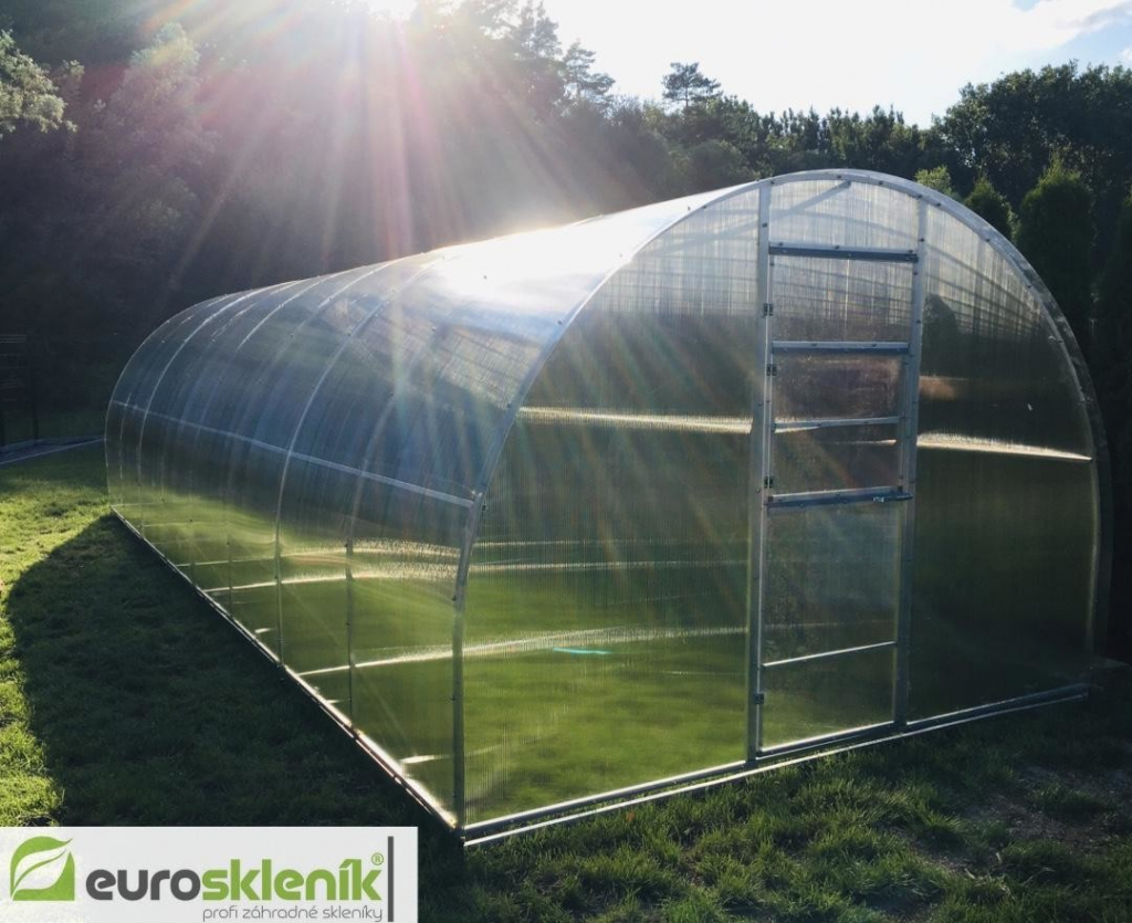 Euroskleník Hliníkový skleník polykarbonát 4mm 3 m x 9 m EAL300200