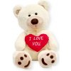 Plyšový medveď veľký macko ako darček 70 cm Biely so srdcom I love You Plyšový medveď veľký macko ako darček 70 cm Biely so srdcom I love You