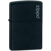 Benzínový zapalovač Zippo Black Matte w/Zippo Logo 26092 Benzínový zapalovač Zippo Black Matte w/Zippo Logo 26092