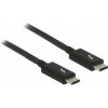 Delock 84845 (20 Gb/s) USB-C™ kabel samec > samec pacivní, 5 A, 1m, černý Delock 84845 (20 Gb/s) USB-C™ kabel samec > samec pacivní, 5 A, 1m, černý