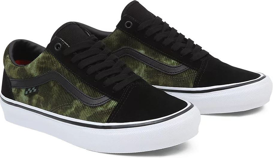 Vans Skate Old Skool Corduroy Tie Dye Black White