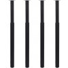 vidaXL Teleskopické stolové nohy 4 ks čierne 710 mm-1100 mm vidaXL Teleskopické stolové nohy 4 ks čierne 710 mm-1100 mm