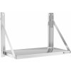 Royal Catering Nástenná polica - sklopná - 60 x 30 cm - 40 kg - nehrdzavejúca oceľ RC-BFWH6030 Royal Catering Nástenná polica - sklopná - 60 x 30 cm - 40 kg - nehrdzavejúca oceľ RC-BFWH6030
