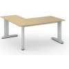 Rohový kancelársky písací stôl PRIMO FLEXIBLE, 160x160 cm, breza Rohový kancelársky písací stôl PRIMO FLEXIBLE, 160x160 cm, breza