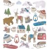 Kreatívne samolepky 25ks - Zimná krajina Kreatívne samolepky 25ks - Zimná krajina