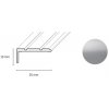 Döllken Profiles Schodová hrana strieborn DP 31 S 25x10x1800mm