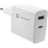 Univerzální USB nabíječka Natec RIBERA GaN 1X USB-A + 1X USB-C 65W, Bílá NUC-2144 Univerzální USB nabíječka Natec RIBERA GaN 1X USB-A + 1X USB-C 65W, Bílá NUC-2144