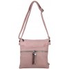 SANDRA dámska crossbody koženková kabelka Ružová SANDRA dámska crossbody koženková kabelka Ružová