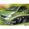 Deflektory na okná pre Škoda Citigo, VW Up, 2ks Deflektory na okná pre Škoda Citigo, VW Up, 2ks