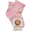Bavlnené elastické ponožky ružové Srdiečka Bavlnené elastické ponožky ružové Srdiečka