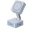 UGREEN magnetická bezdrátová nabíječka 2v1 MagFlow Qi2.2, 25W, MagSafe, stříbrná 55960B UGREEN magnetická bezdrátová nabíječka 2v1 MagFlow Qi2.2, 25W, MagSafe, stříbrná 55960B