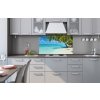 Kuchynská zástena z hliníkovej dosky - Rajská pláž 60 x 100 cm Kuchynská zástena z hliníkovej dosky - Rajská pláž 60 x 100 cm