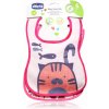 Chicco Easy Meal Bib 6m+ podbradníček Pink 2 ks Chicco Easy Meal Bib 6m+ podbradníček Pink 2 ks
