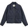 GANT QUILTED COLLARED JACKET modrá