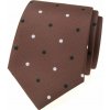 Kravata s bodkami svetlohnedá Kravata s bodkami svetlohnedá
