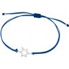 Sofia tmavomodrá šnúrka so striebornou hviezdou WEW0802-B-DB