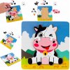 DREVENÁ SKLADAČKA PUZZLE VZDELÁVACIA KRAVIČKA DREVENÁ SKLADAČKA PUZZLE VZDELÁVACIA KRAVIČKA