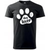 Sablio Tričko s potlačou Dog lover - čierne 2XL Sablio Tričko s potlačou Dog lover - čierne 2XL