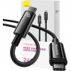 Baseus CAWJ040201 USB-C na Tungsten Gold 240W, 3m, černý