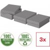 Esselte Home, set 3 ks, velikost M nízký, šedá Esselte Home, set 3 ks, velikost M nízký, šedá