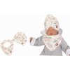 Z&Z Štýlová detská jarná / jesenná bavlnená čiapka, turban s šatkou, kvietky, 56-68 (0-6 m) Z&Z Štýlová detská jarná / jesenná bavlnená čiapka, turban s šatkou, kvietky, 56-68 (0-6 m)