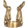 Clayre & Eef Zlatý antik svietnik na čajovú sviečku s králikmi - 10*8*12 cm - Clayre & Eef Clayre & Eef Zlatý antik svietnik na čajovú sviečku s králikmi - 10*8*12 cm - Clayre & Eef
