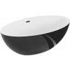 MEXEN/S - Nike voľne stojaca vaňa 175 x 100, biela/čierna, sifón a prepad čierna 54071751075-70 MEXEN/S - Nike voľne stojaca vaňa 175 x 100, biela/čierna, sifón a prepad čierna 54071751075-70
