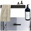 POLIČKA S DRŽIAKOM NA UTERÁK, MODERNÁ POLIČKA POD SPRCHU, ČIERNA POLIČKA S DRŽIAKOM NA UTERÁK, MODERNÁ POLIČKA POD SPRCHU, ČIERNA