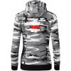 Turistická značka - červená - Mikina dámska trendy zipper s kapucňou - XS ( Šedý maskáč ) Turistická značka - červená - Mikina dámska trendy zipper s kapucňou - XS ( Šedý maskáč )